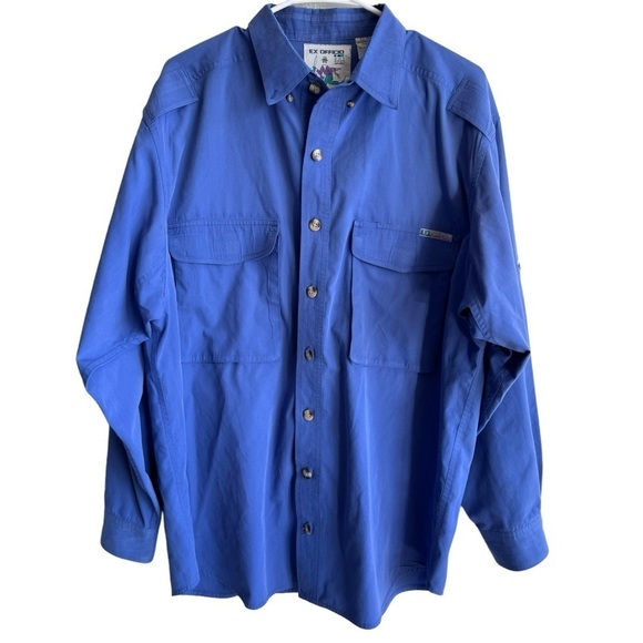 Exofficio Other - Exofficio Vintage Outdoor Long Sleeve Button Down Blue Shirt mens size L